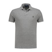 Grijze Polo Shirt met korte mouwen Polo Ralph Lauren , Gray , Heren