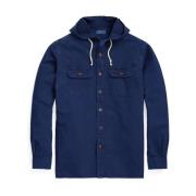 Klassieke Oxford Workshirt Jas Indigo Blauw Polo Ralph Lauren , Blue ,...