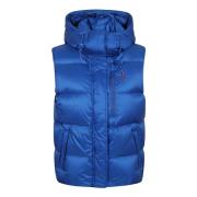 Blauw Gilet Elegant Ontwerp Eendendons Polo Ralph Lauren , Blue , Dame...