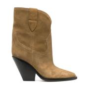 Zandbruine Enkellaarzen Isabel Marant , Brown , Dames