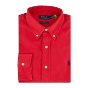 Rood Casual Overhemd met Button-Down Kraag Polo Ralph Lauren , Red , H...