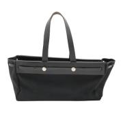 Pre-owned Canvas shoulder-bags Hermès Vintage , Black , Dames