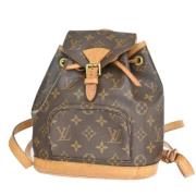 Pre-owned Canvas backpacks Louis Vuitton Vintage , Brown , Dames