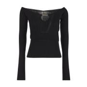 Pralù Top in Viscose Jacquemus , Black , Dames