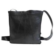 Pre-owned Leather shoulder-bags Hermès Vintage , Black , Dames