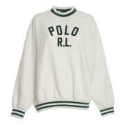 Oversize Collage Sweatshirt Melk Wit Groen Polo Ralph Lauren , White ,...