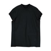 Katoenen t-shirt met klein niveau Rick Owens , Black , Dames