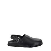 Suède Muiltje Geborstelde Stijl Dolce & Gabbana , Black , Heren