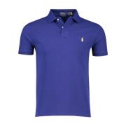 Blauwe poloshirt met korte mouwen Polo Ralph Lauren , Blue , Heren