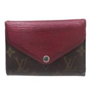 Pre-owned Leather wallets Louis Vuitton Vintage , Red , Dames