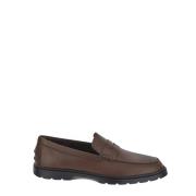 Leren Loafer Schoen Tod's , Brown , Heren