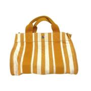 Pre-owned Canvas handbags Hermès Vintage , Orange , Dames