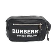 Pre-owned Nylon shoulder-bags Burberry Vintage , Black , Dames