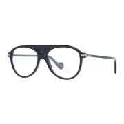 Heren Aviator Optische Frames met Demo Lenzen Moncler , Black , Heren