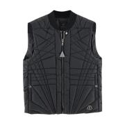 Flight Vest in Polyester Moncler , Black , Heren