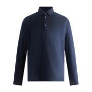 Lange Mouw Poloshirt Fusalp , Blue , Heren