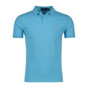 Blauwe poloshirt met korte mouwen Polo Ralph Lauren , Blue , Heren