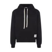 Katoenen Hoodie Sweatshirt Jil Sander , Black , Heren