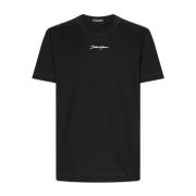 Stijlvolle T-shirts en Polos Collectie Dolce & Gabbana , Black , Heren