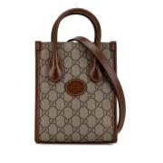 Pre-owned Leather gucci-bags Gucci Vintage , Brown , Dames