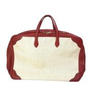 Pre-owned Canvas handbags Hermès Vintage , Beige , Dames