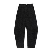 Wijde broek Rotate Birger Christensen , Black , Dames