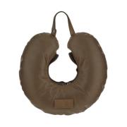 Leren top handvat tas MM6 Maison Margiela , Brown , Dames