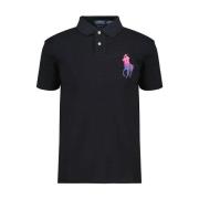 Zwarte Katoenen Polo Shirt Regular Fit Polo Ralph Lauren , Black , Her...