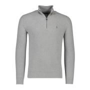 Grijze trendy half zip trui Polo Ralph Lauren , Gray , Heren