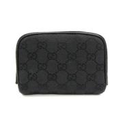 Pre-owned Canvas pouches Gucci Vintage , Black , Dames