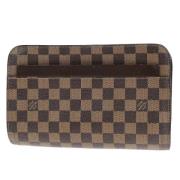 Pre-owned Canvas clutches Louis Vuitton Vintage , Brown , Dames