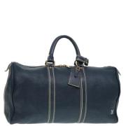 Pre-owned Leather handbags Louis Vuitton Vintage , Blue , Dames