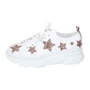 Leren Dames Sneakers Stijlvolle Schoenen Stokton , White , Dames