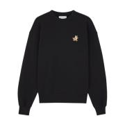 Vos Katoenen Sweatshirt Maison Kitsuné , Black , Dames