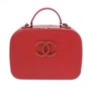 Pre-owned Leather chanel-bags Chanel Vintage , Red , Dames