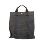 Pre-owned Canvas backpacks Hermès Vintage , Gray , Dames