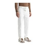 Katoen, tencel en zijden joggers Peserico , White , Heren