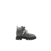 Echt leer en eco-bont bergschoenen Peserico , Gray , Dames