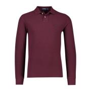 Bordeaux Gebreide Trui Polo Ralph Lauren , Red , Heren