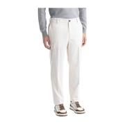 Katoenen fluwelen chino broek Peserico , White , Heren