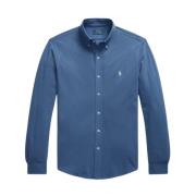 Lichtgewicht Mesh Shirt Polo Ralph Lauren , Blue , Heren