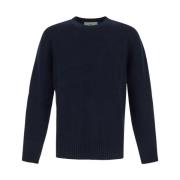 Wollen Crewneck Sweater Seven Gauge , Blue , Heren