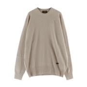 Wollen Crewneck Gebreid Tod's , Beige , Heren