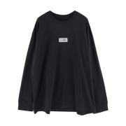 Katoenen Logo T-Shirt MM6 Maison Margiela , Black , Heren