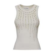 Katoenen Tank Top DES Phemmes , White , Dames