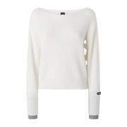 Stijlvolle Gebreide Kleding Pinko , White , Dames