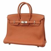 Pre-owned Leather handbags Hermès Vintage , Brown , Dames