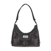 Stijlvol Leren Hobo Tas Maison Margiela , Black , Dames