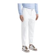 Katoenen chino's met zakken Peserico , White , Heren