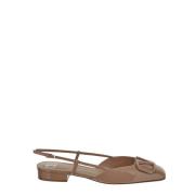 Leren Ballerina Schoenen Valentino Garavani , Brown , Dames